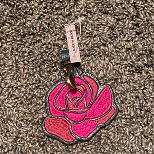 Portland Leather Rose Keychain